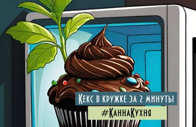 КаннаКухня: Кекс в кружке за 2 минуты